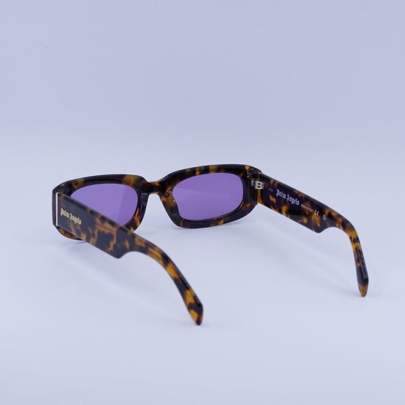 Palm Angels PERI104 NOAH 6037 Sunglasses Havana Rectangle Frame, Purple Lenses - Picture 10 of 11